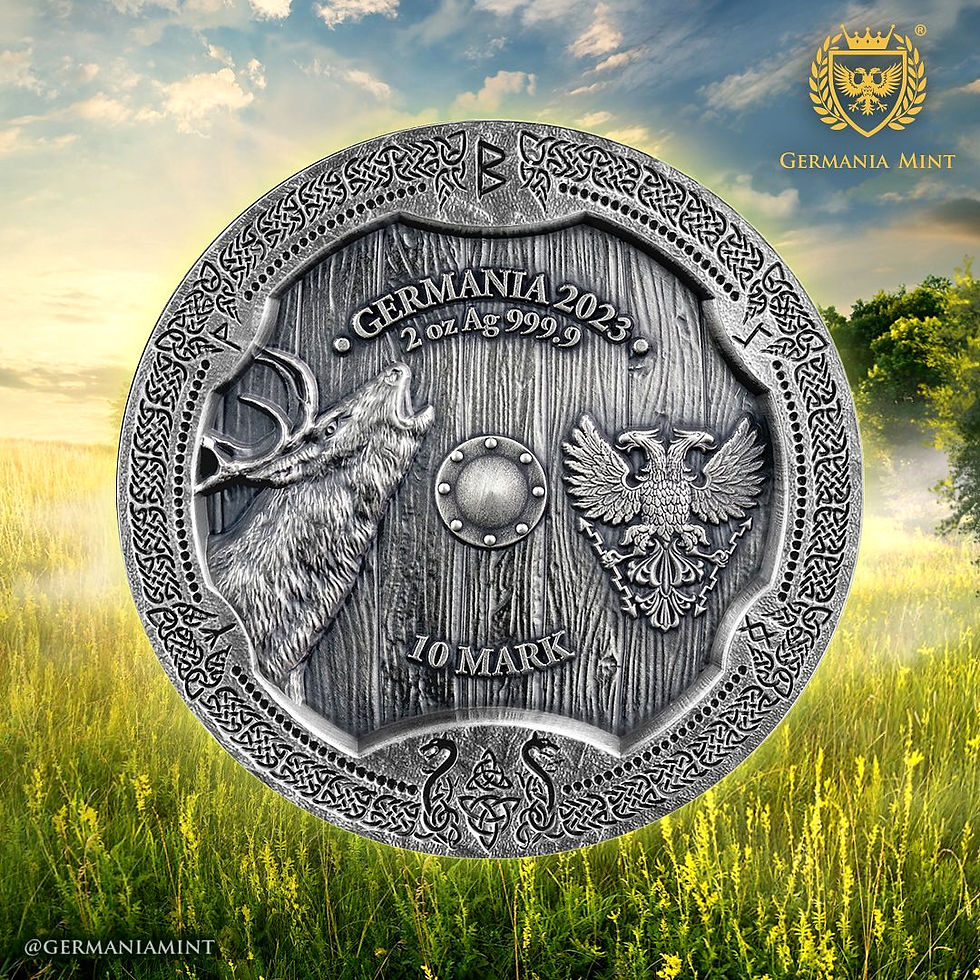 Thumbnail: VALKYRIES: OSTARA 2 oz High Relief Silver 10 Marks Germania 2023