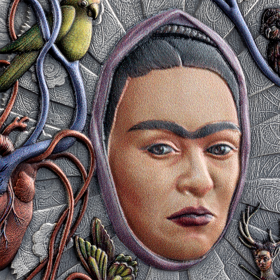 Miniaturbild: Frida 2 oz Antique finish Silver Coin 10 Cedis Republic of Ghana 2024