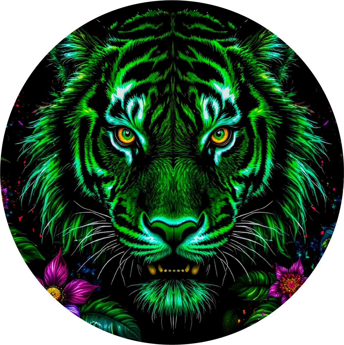 VERDANT NIGHTROAR by HayleyBug Mint One Tenth Ounce 999 Fine Silver Art Round