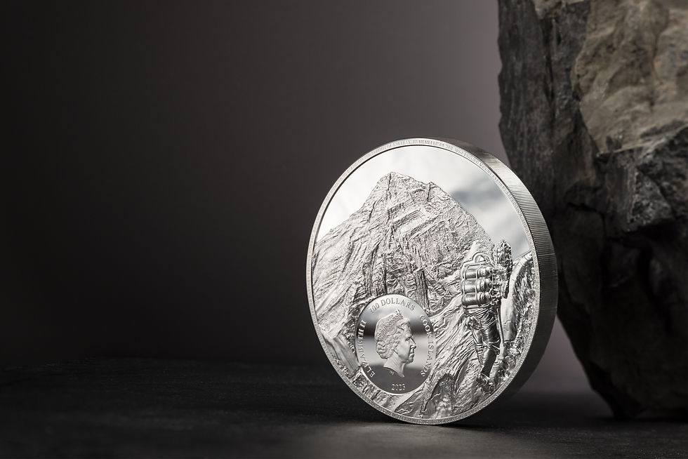Thumbnail: MOUNT EVEREST First Ascent 1 Kg Kilo Silver Coin 100$ Cook Islands 2023