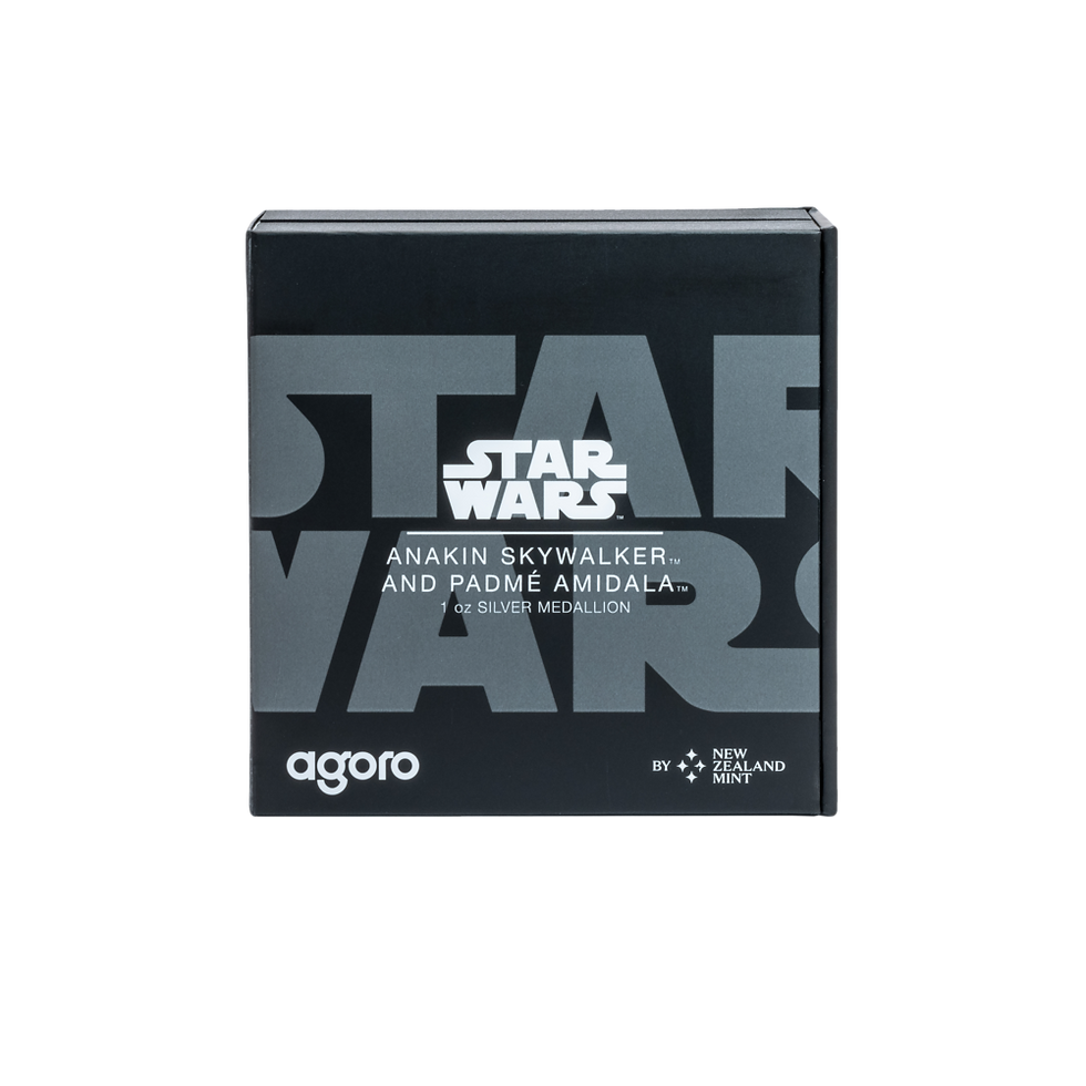 Miniatura: Star Wars Anakin Skywalker vs Padme Amidala 1oz Silver Medallion
