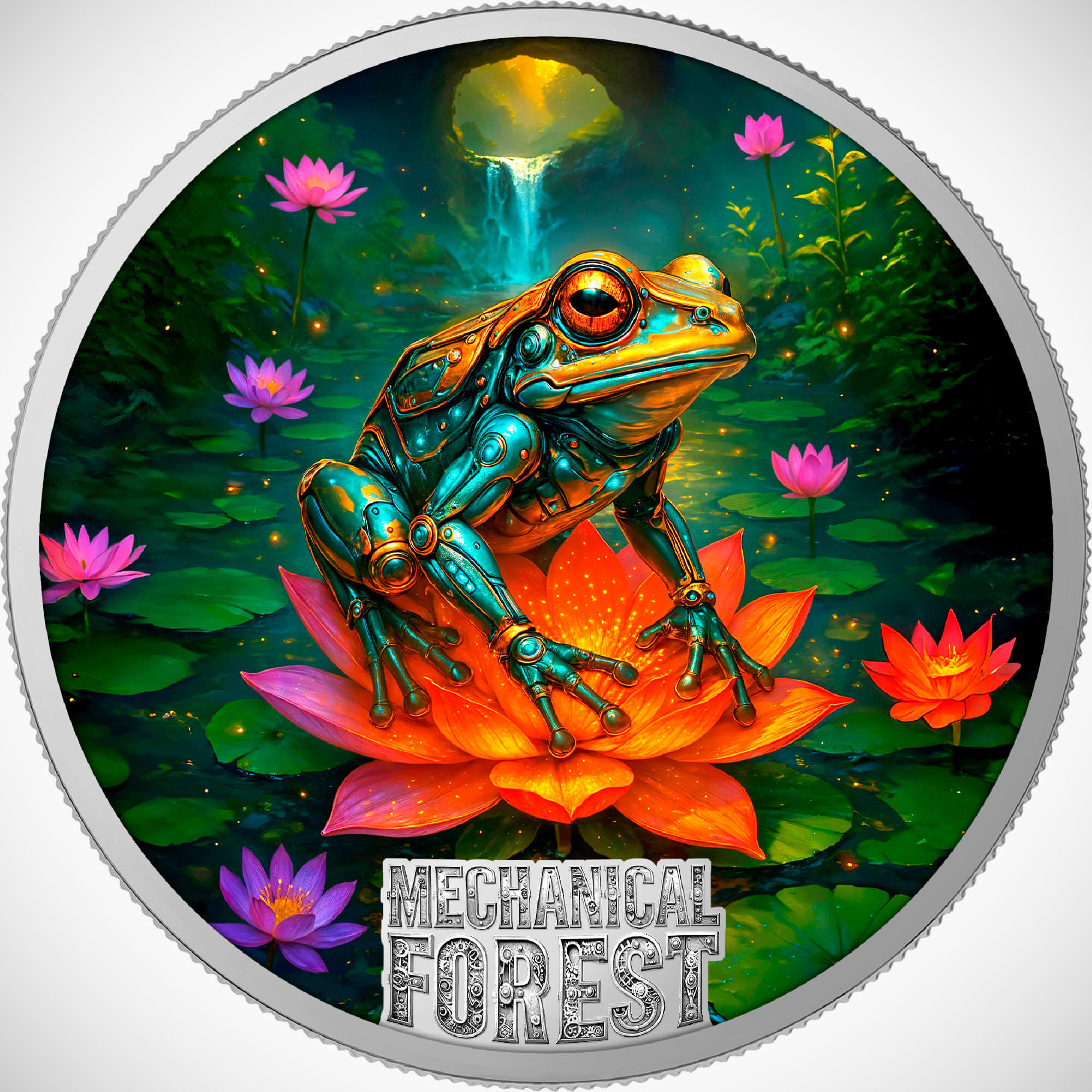 Mechanical Frog: Mechanical Forest Series - 1oz .999 Silver - 10$ Liberia 2026