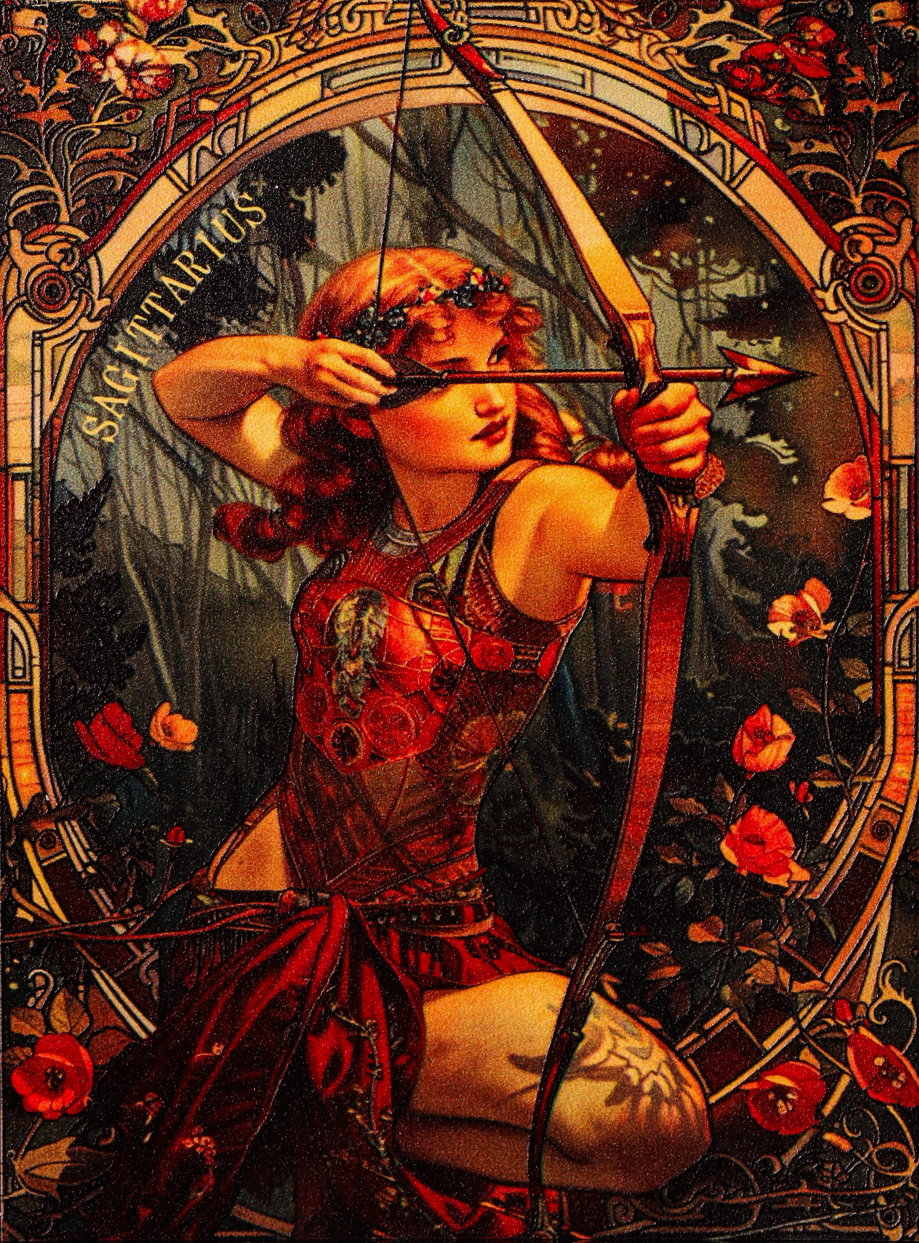 SAGITTARIUS Zodiac Series Inspired by Alphonse Mucha 1/2 oz Silver Cameroon 2025