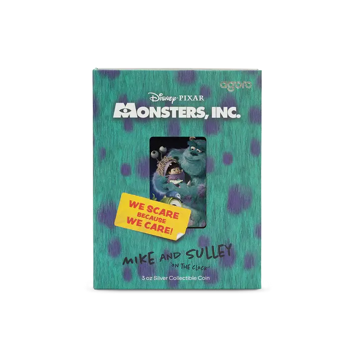 Miniatura: Disney Pixar Monsters Inc. Mike and Sulley 3oz Silver Coin $5 Niue 2025