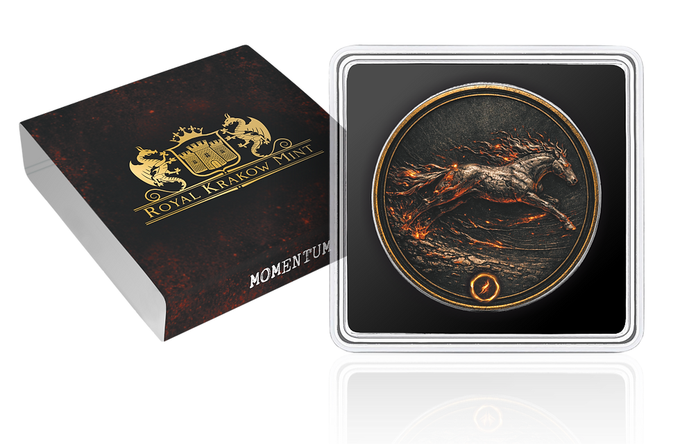 Miniatura: Momentum : Year of the Horse Series 1oz .999 Silver Coin 1$ USA 2026