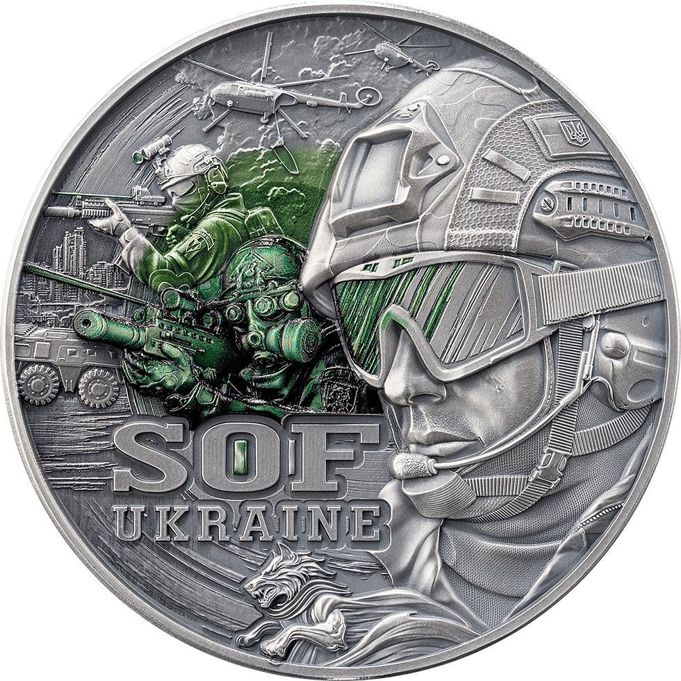 Miniatura: Special Operations Forces Guardians of Freedom 2 oz Antique finish Silver 2025