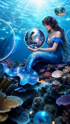 WHISPERS OF THE DEEP Mermaid 1 Oz Silver Coin 10$ Liberia 2026