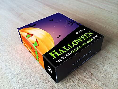Miniatura: 2014 1 OZ SILVER COIN – HALLOWEEN: GLOW IN THE DARK – JACK-O-LANTERN