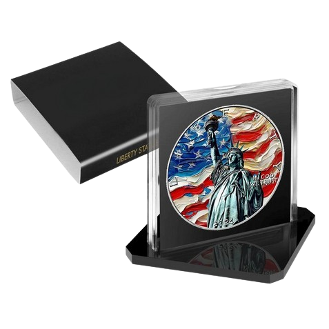 Thumbnail: LIBERTY STATUE AmericArt 1 Oz Silver Coin 1$ USA 2024