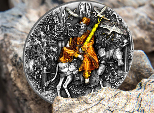 ZHANG GUOLAO - Immortal Eight - 2 oz Silver High Relief Niue