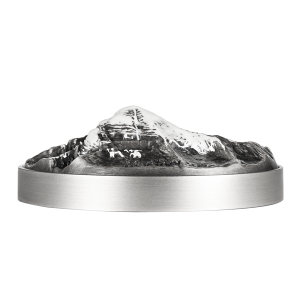 Miniaturbild: MT KAILASH - 2 oz .999 Antiqued Very High Relief Silver Coin - $5 Niue 2024