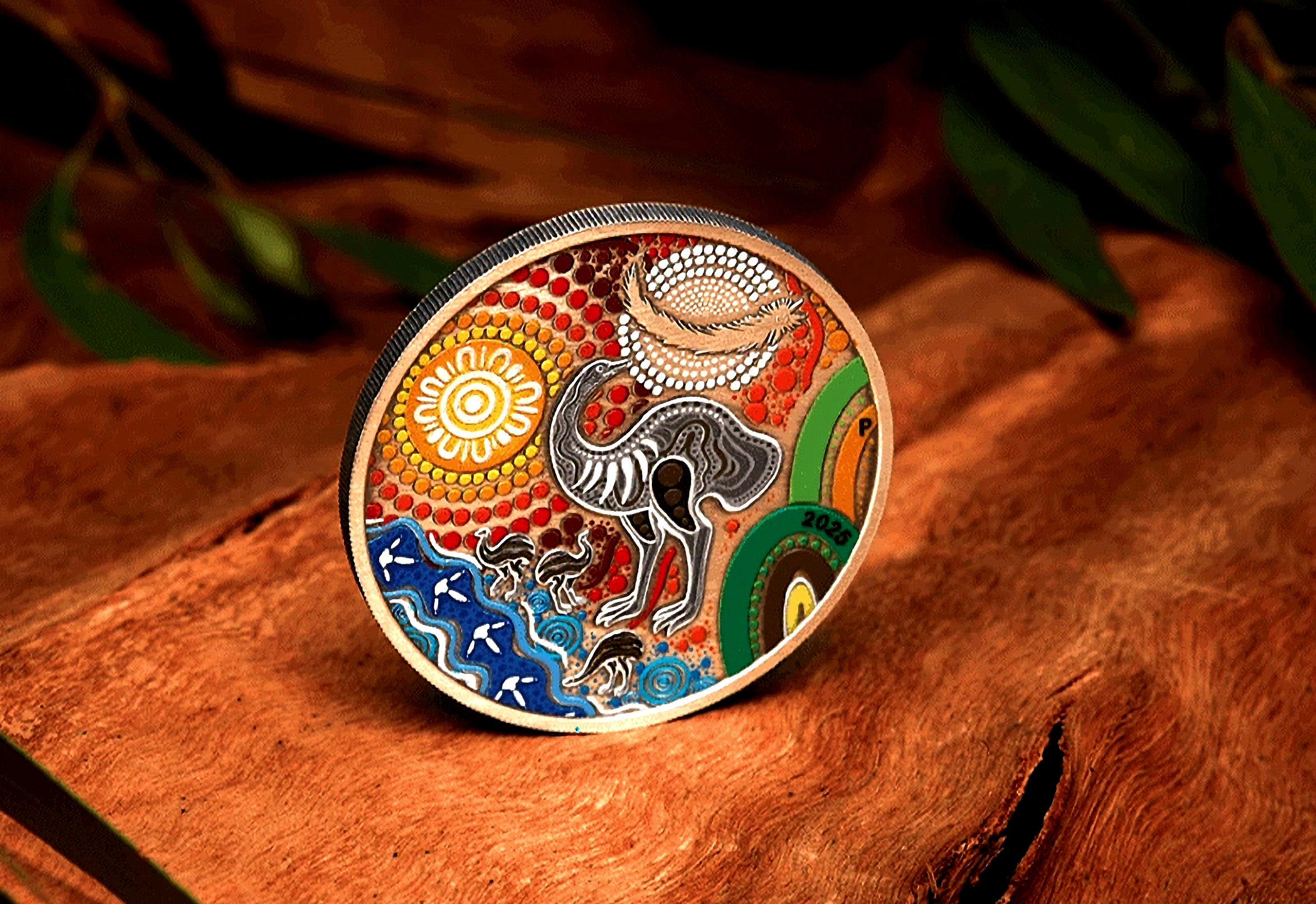 EMU UTINGAT 2 Oz Antiqued .999 Silver Coin 2$ Australia 2025