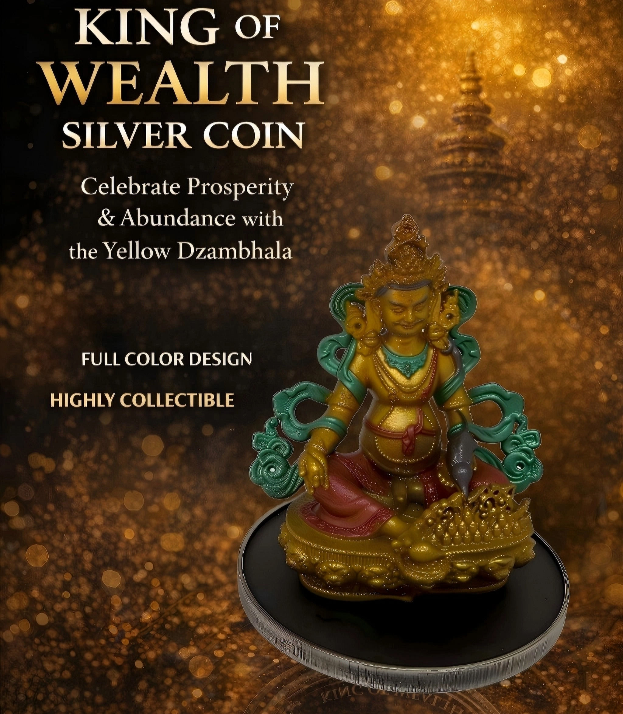 Yellow Jambhala - 2 oz .999 Silver Coin - 2 Guard Truth Guard 2026
