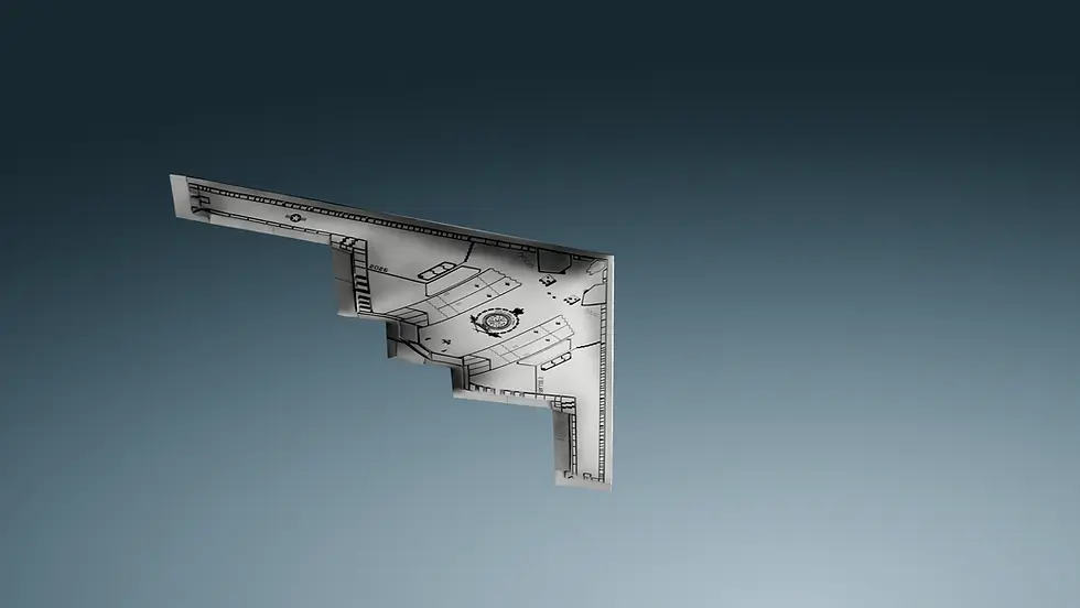 Miniature : B-2 Spirit Stealth Bomber  - 1 oz .999 Ultra High Relief Silver - 2$ Niue 2026