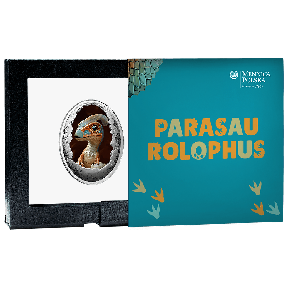 Thumbnail: DINOSAURIA: PARASAUROLOPHUS 15.56 Gram Silver Coin 500 Francs CFA Cameroon 2025