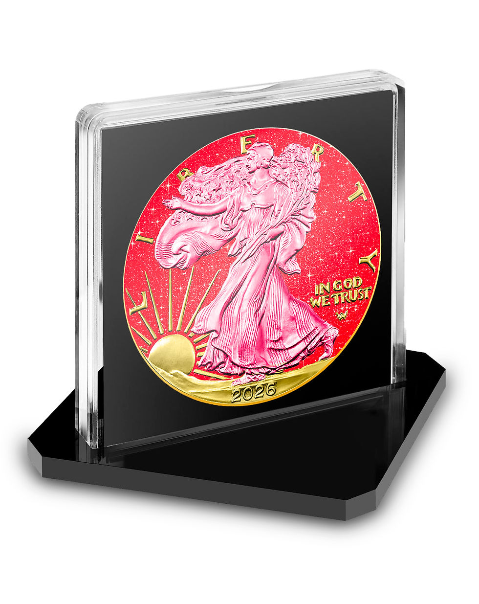 Miniatura: ROSE & RUBY Precious Collection - 1oz .999 Silver Coin - 1$ USA 2026