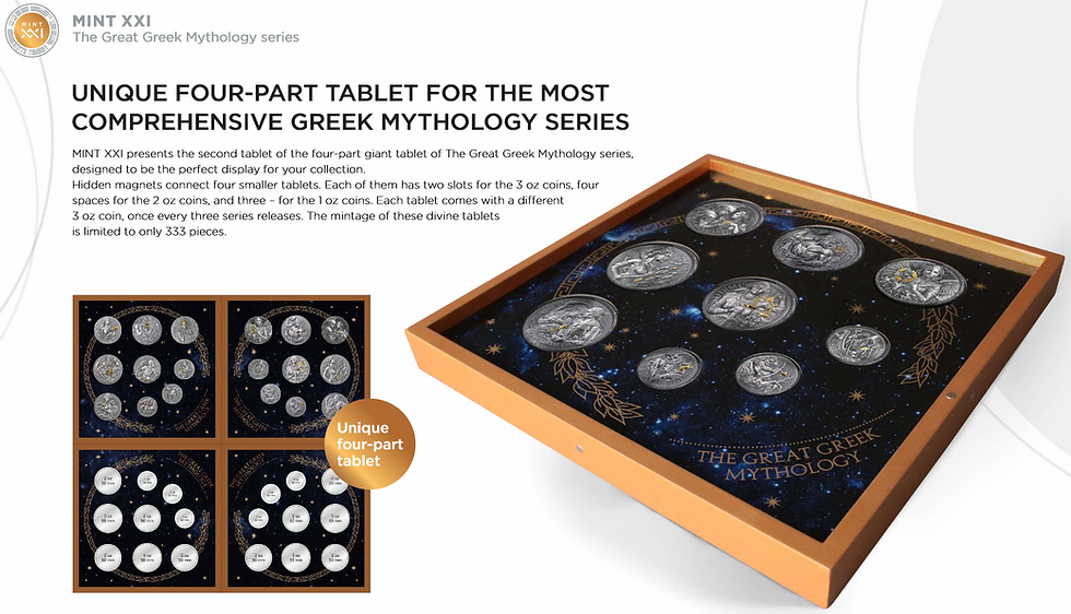 Miniatura: MINOTAUR The Great Greek Mythology 1 oz Antique finish Silver Coin 2023