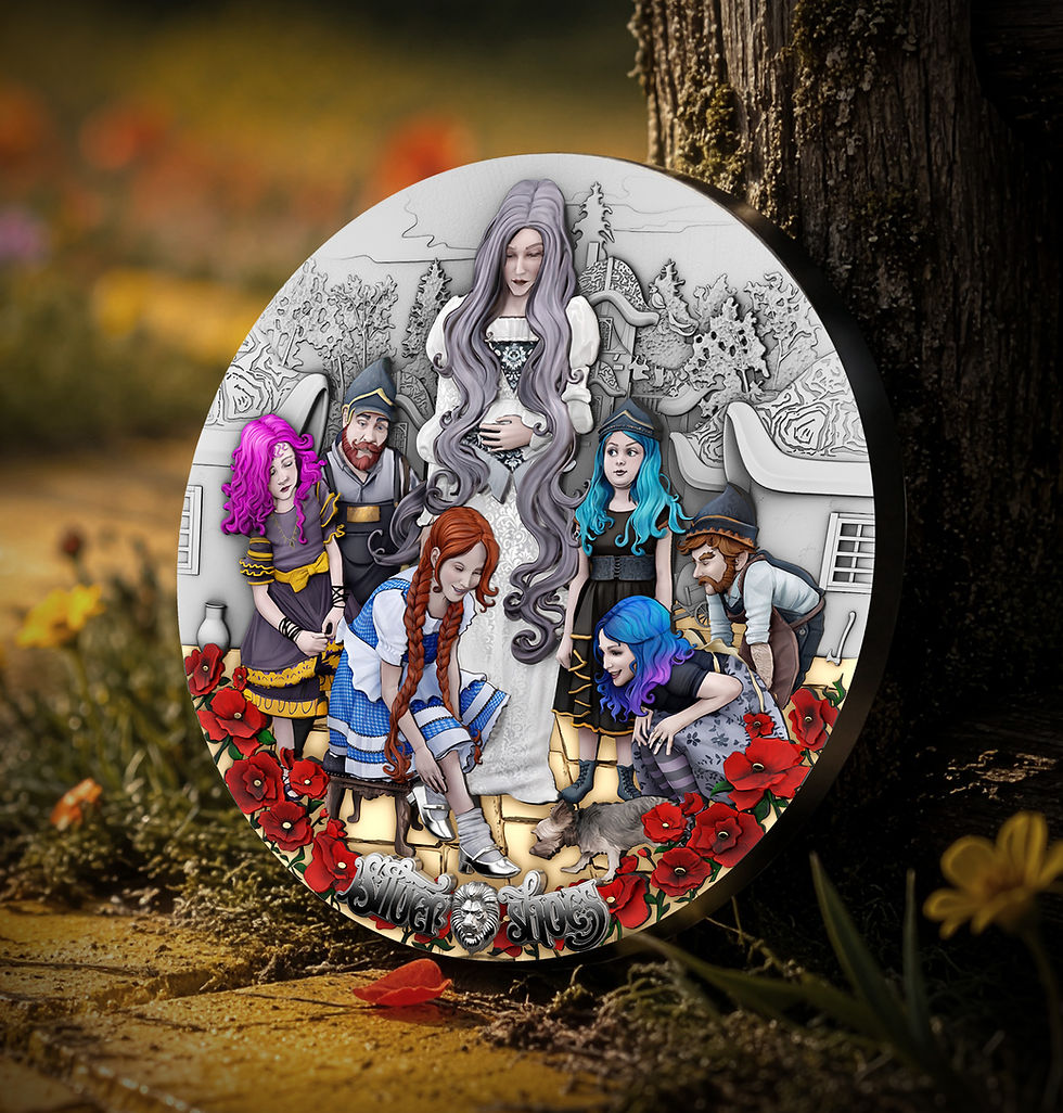 Miniatura: Silver Shoes: The Wonderful Wizard of Oz - 2oz .999 Silver Coin - $5 Niue 2026