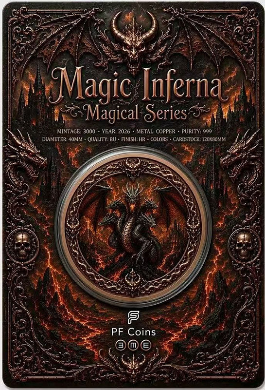 Thumbnail: Magic Inferna: Magical Series - 1 oz .999 Copper Medal 2026