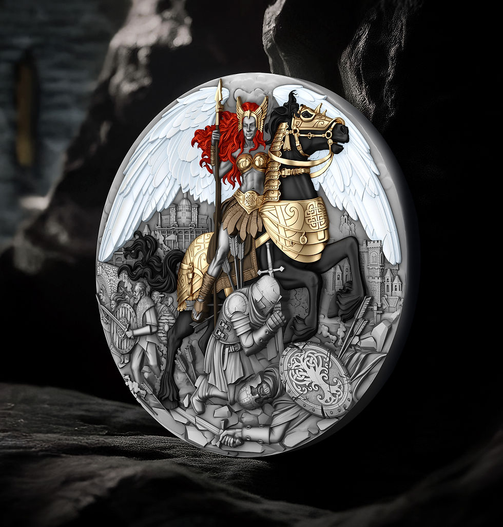 Miniatura: VALKYRIE - 2oz .999 High Relief Silver Coin $5 Niue 2025