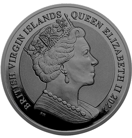 Miniatura: PEGASUS Empire Edition 1 Oz Silver Coin 1$ British Virgin Islands 2022
