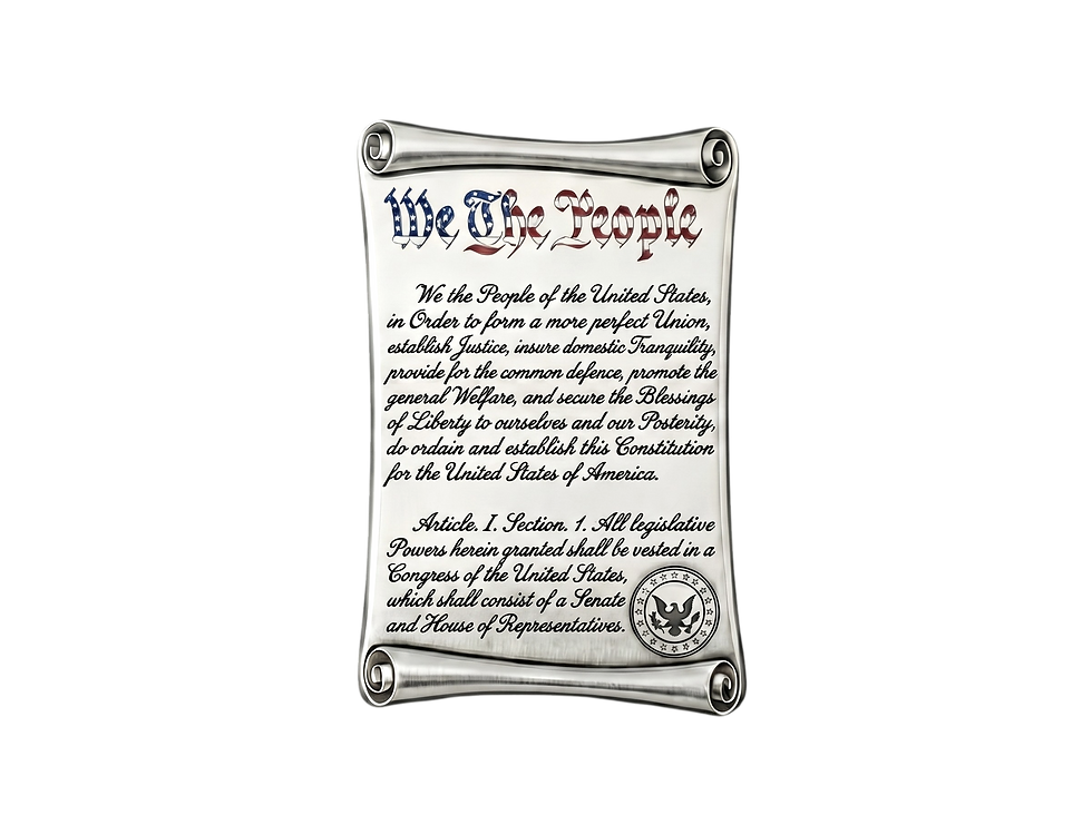 Miniatura: Founders Collection: 250th Ann U.S. Constitution 5oz .999 Copper Silver Glided