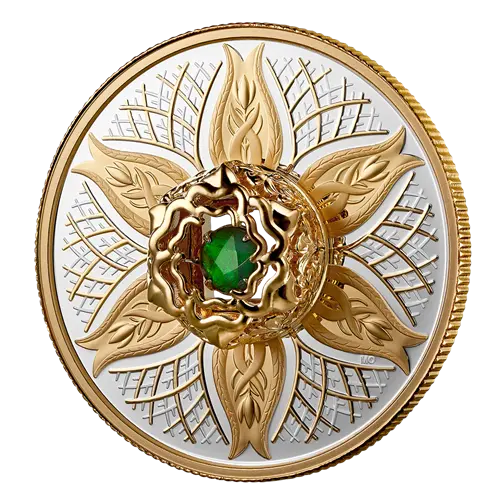 Miniature : DANCING AMMOLITE EARTH Elements of Nature Silver Coin 20$ Canada 2025