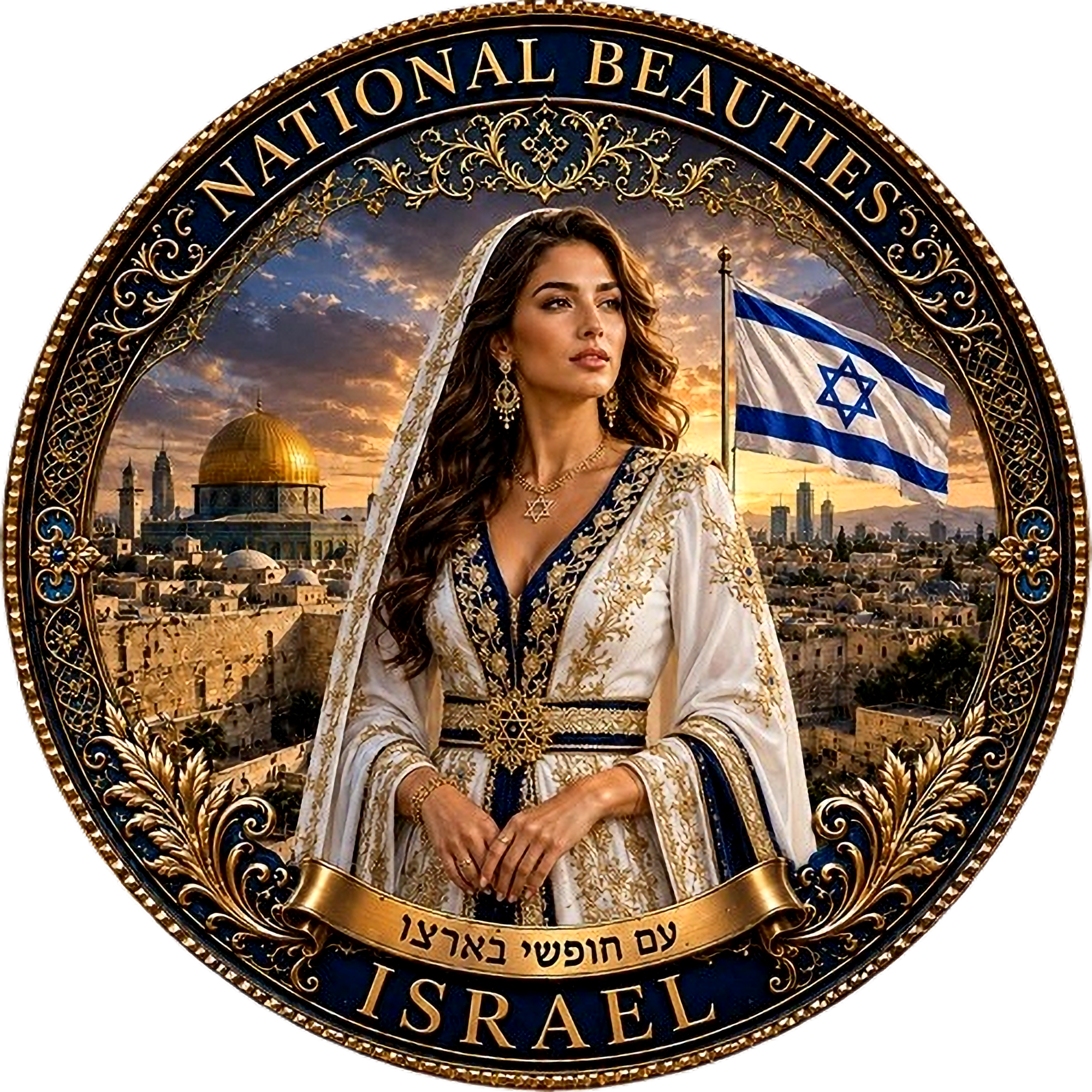 ISRAEL Seduction: National Beauties 1 Oz .999 Copper Round 2026