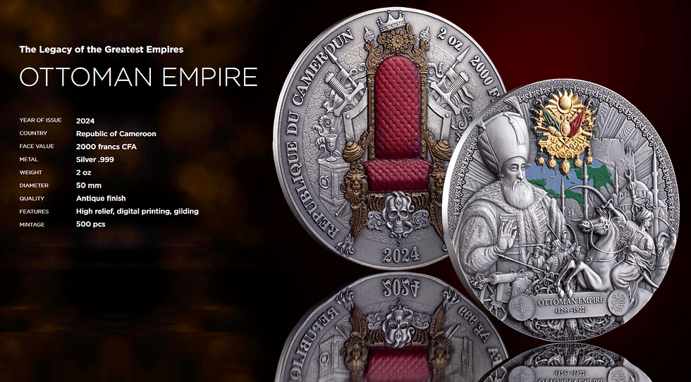 Thumbnail: Ottoman Empire The Legacy of the Greatest Empires 2 oz  Silver Cameroon 2024