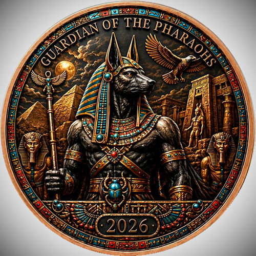 Egypt – Guardian of the Pharaohs: Ancient Empires Series 1 Oz .999 Copper Round