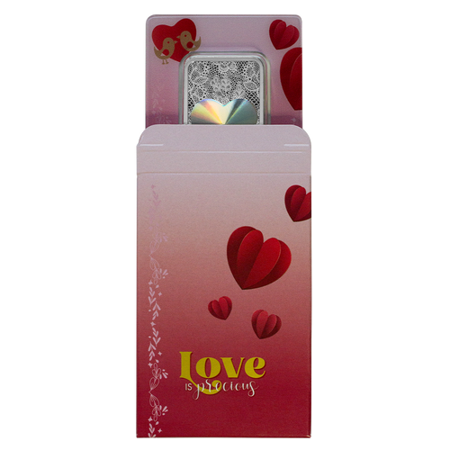 PAMP 50g 純銀 バラデザイン 2024 Pamp Suisse Love is Precious Hologram 50g 999.9 Silver Bar in
