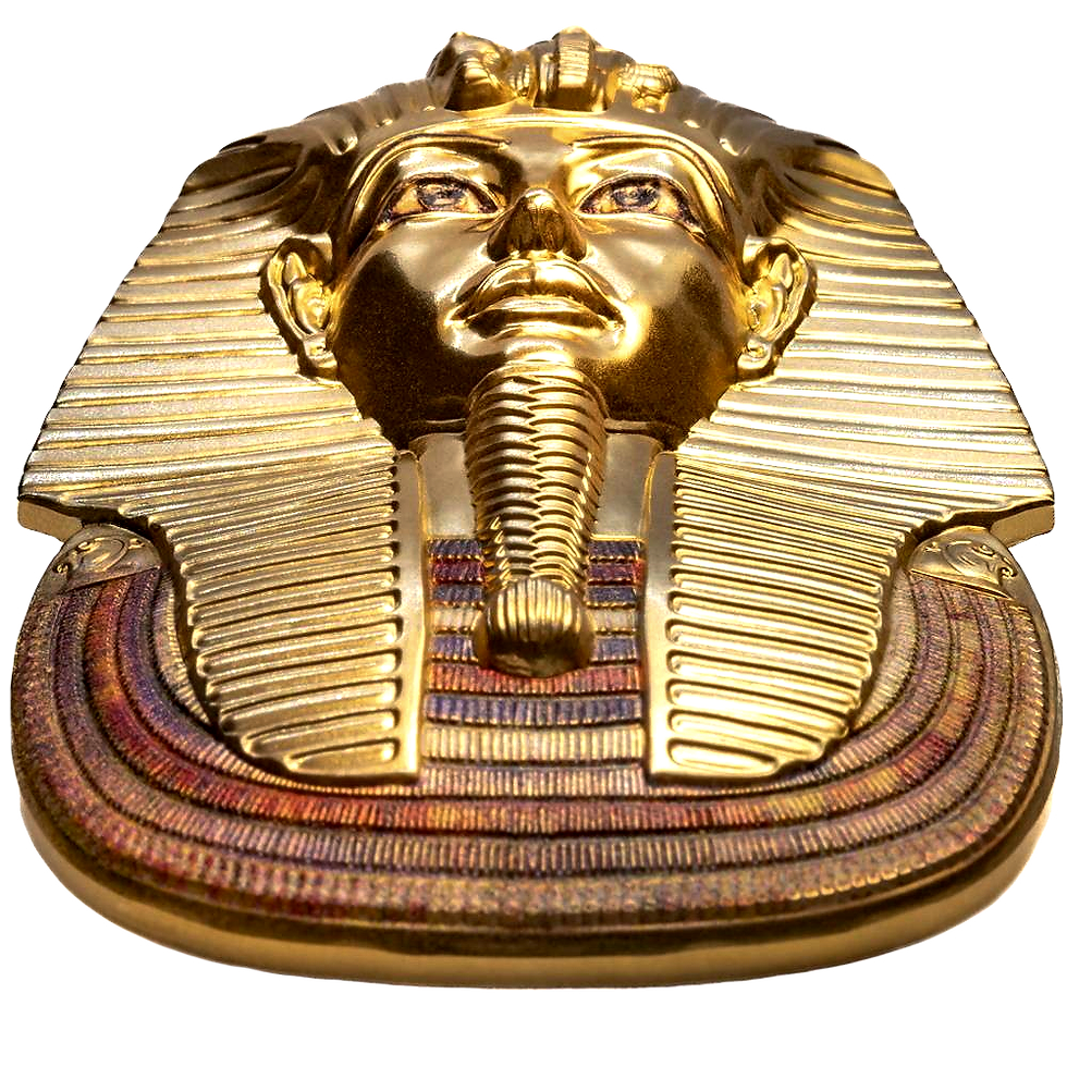 Miniatura: TUTANKHAMUNS MASK Egyptian Art 3D 3 Oz Silver Coin 20$ Palau 2022