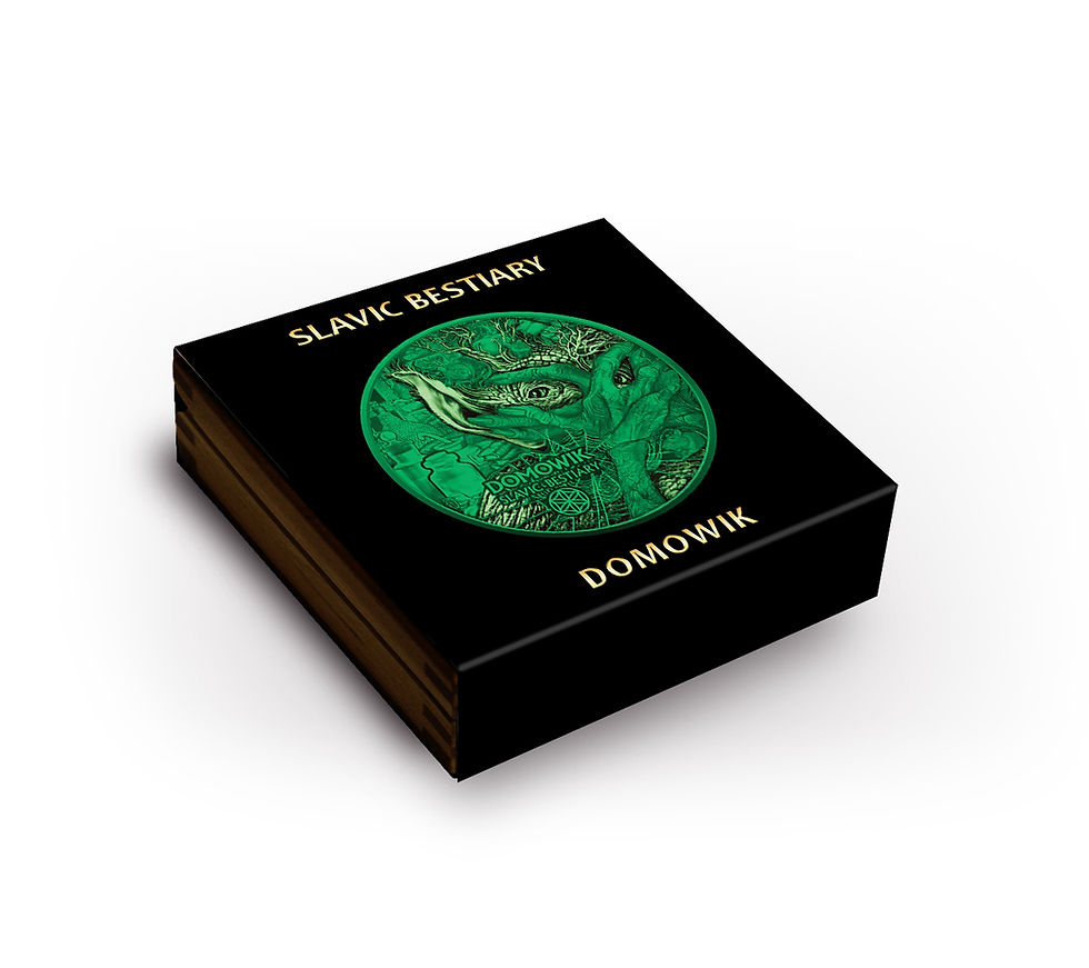 Miniatura: SPACE GREEN DOMOWIK: Slavic Bestiary 2 Oz Silver Coin 1000 Francs Cameroon