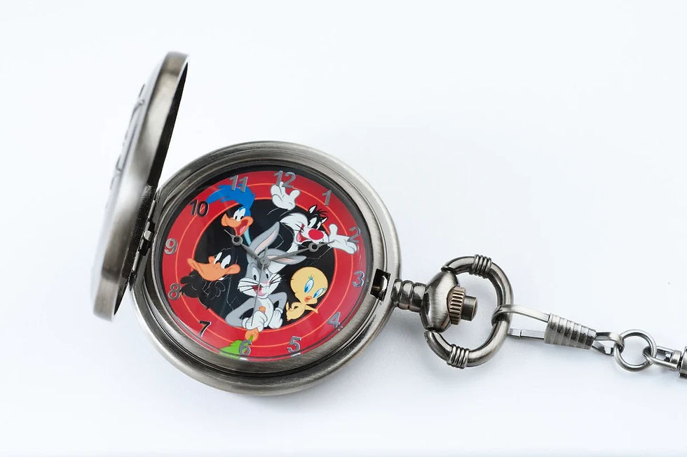 Miniatura: 2015 $100 Looney Tunes: Bugs Bunny and Friends - 14kt Gold Coin and Pocket Watch
