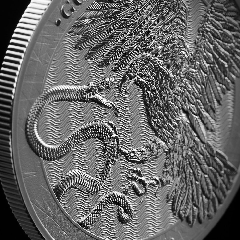 Miniatura: Golden Eagle - 1 oz 999.9 Silver BU - 5 Euro Malta 2026