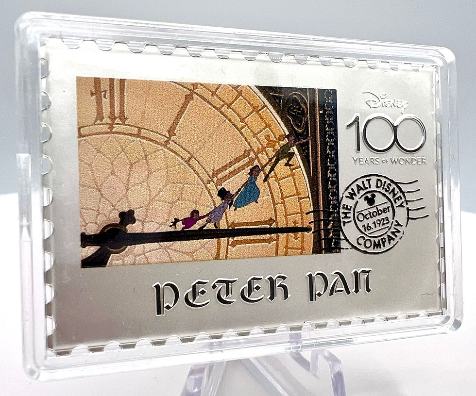 Miniature : PETER PAN Stamp Anniversary Disney 100 Years of Wonder 1 Oz Silver 2$ Niue 2023
