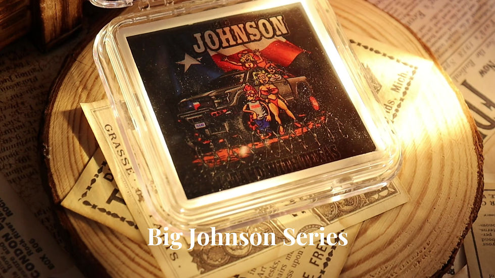 Miniatura: Big Johnson I Stand with Texas 1 oz Silver Coin 1000 Francs CFA Cameroon 2025