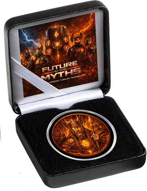 Miniatura: ODIN Future In The Myths Glow in Dark Edition 1Oz Copper Round Italy 2025