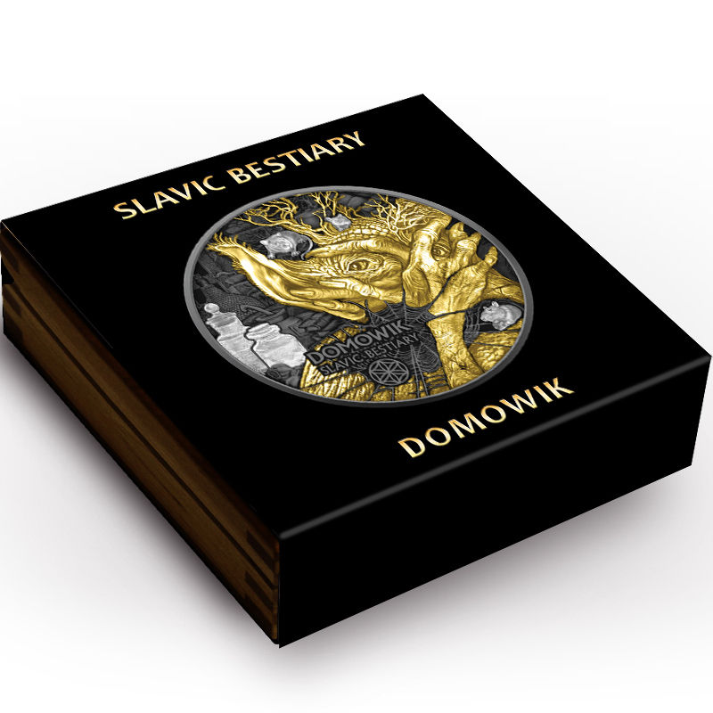 Miniature : DOMOWIK Mutimetal: Slavic Bestiary 2 Oz Silver Coin 1000 Francs Cameroon 2026