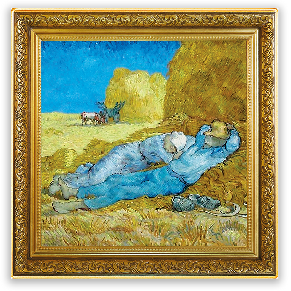 Siesta - Vincent Van Gogh - Treasures of World Painting 1Oz Silver Niue 2023