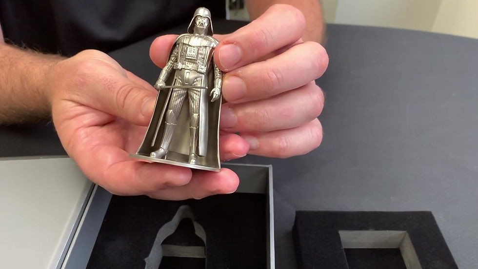 Miniatura: STAR WARS - DARTH VADER – 150 grammi .925 statua in miniatura in argento neozelandese 2019