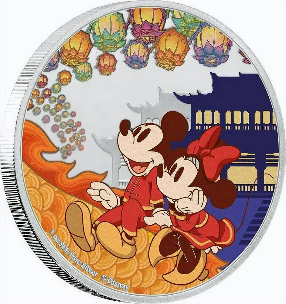 Miniatura: 2020 Niue Disney Year of the Mouse - Happiness 1 oz .999 Silver Proof Coin