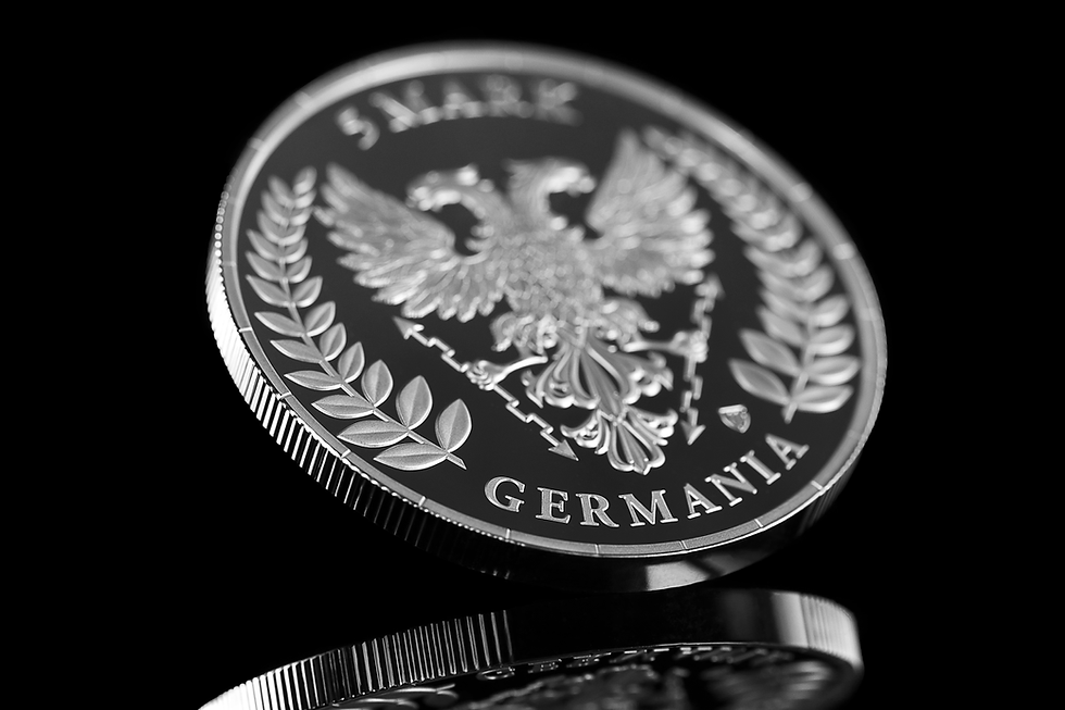 Miniatura: 2026 Germania - 1 oz .9999 Silver Proof - 5 Marks in Blister