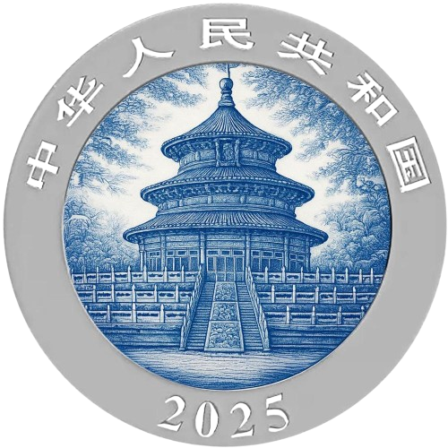 Thumbnail: PORCELAIN PANDAS 30g .999 Silver Coin 10 Yuan China 2025