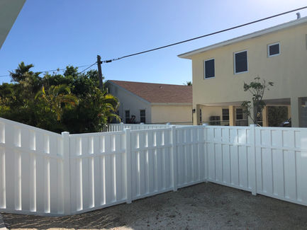 White Vinyl Fence 