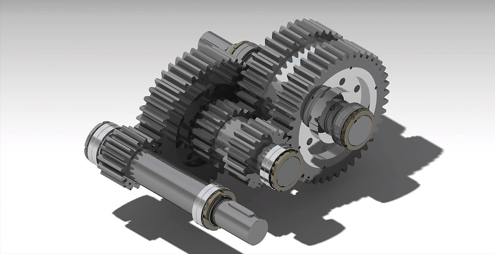 Reductor de 2 Etapas Engranajes