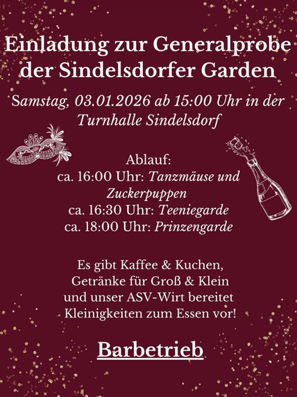 Dieses Jahr gehts richtig früh los!!!