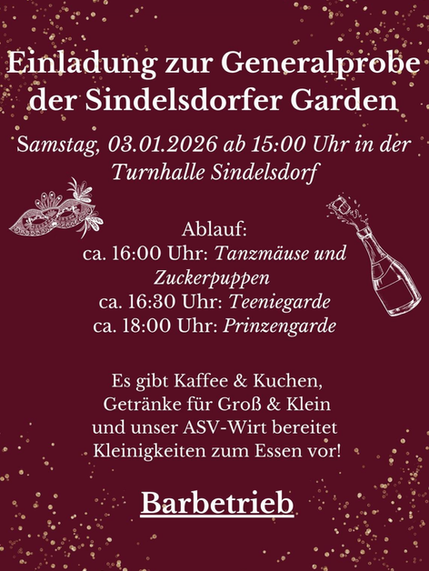 Dieses Jahr gehts richtig früh los!!!