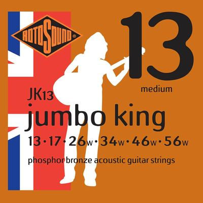 Rotosound Phosphor Bronze 13-56 Acoustic Guitar Strings