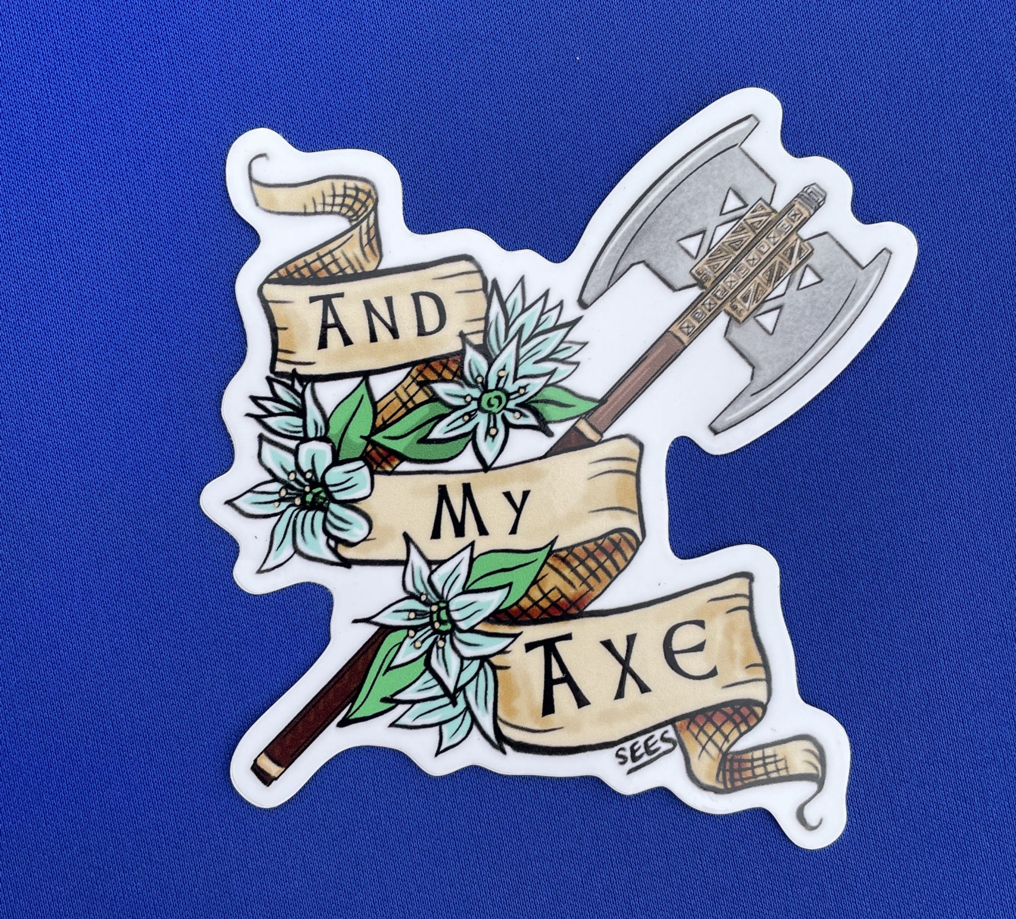 And My Axe Sticker